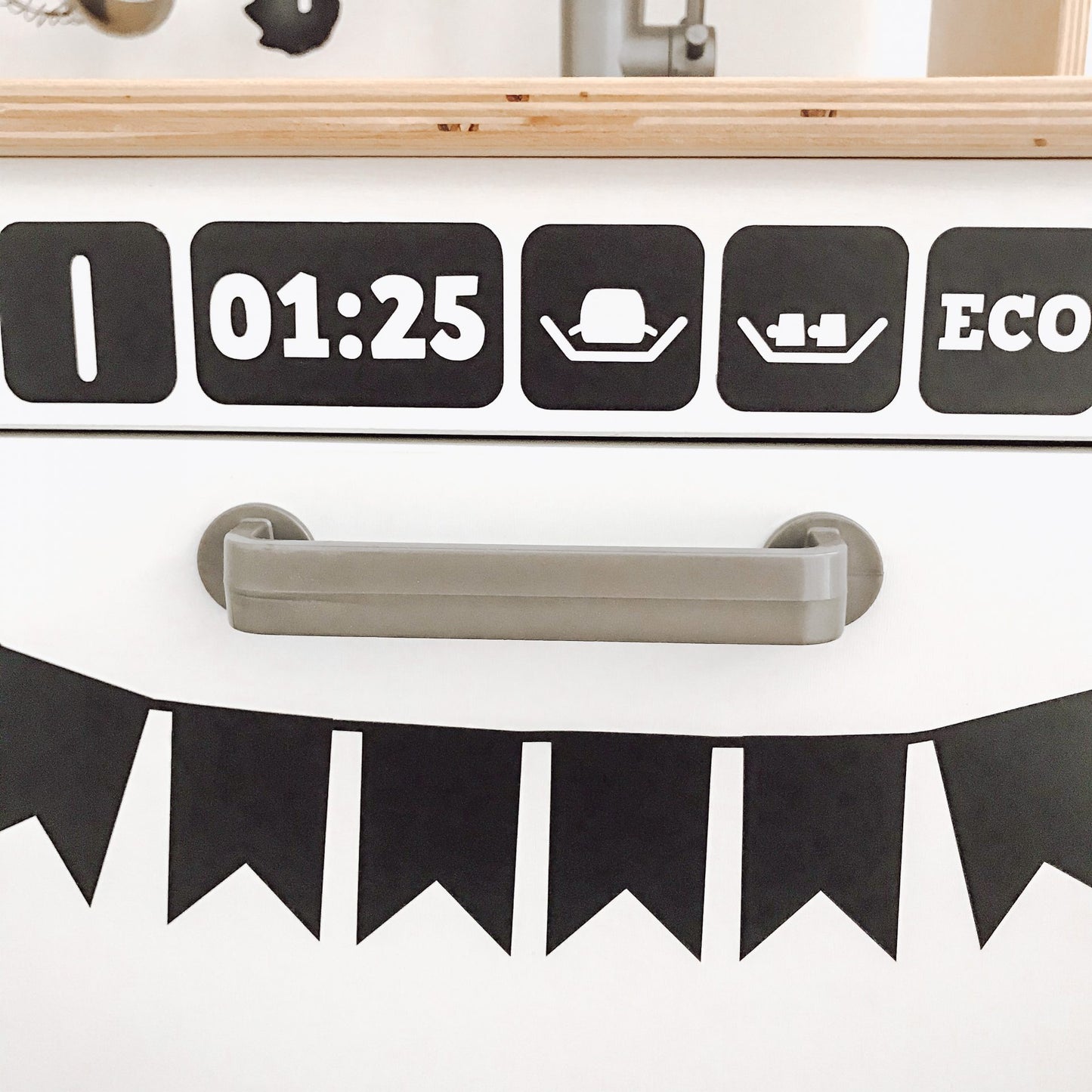 vaatwasser sticker set ikea keukentje duktig