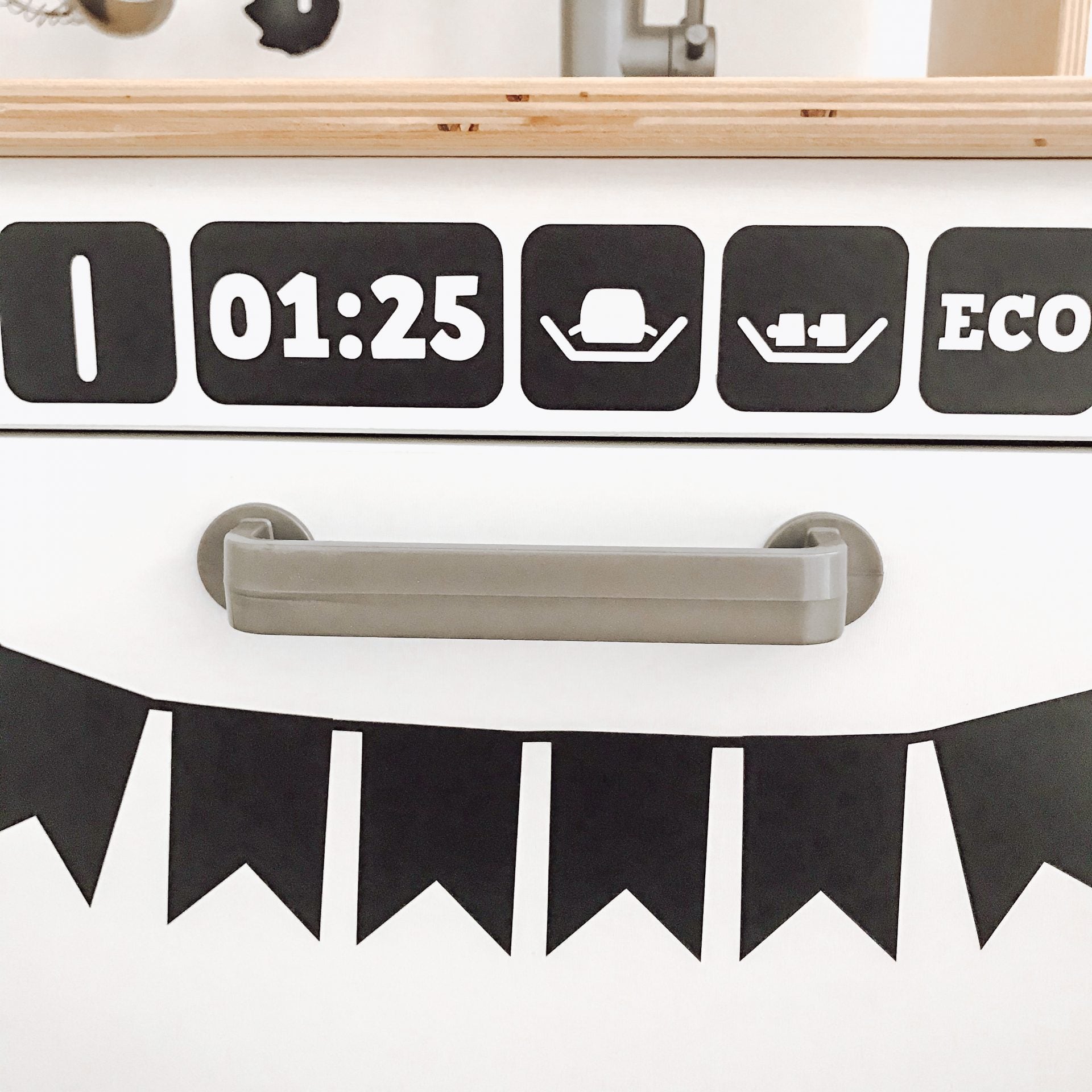 vaatwasser sticker set ikea keukentje duktig